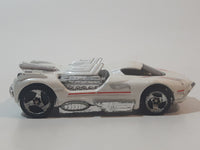 2002 Hot Wheels Crash Curve Maelstrom White Die Cast Toy Car Vehicle