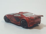 2010 Hot Wheels HW Premiere Scorcher Metalflake Dark Red Orange Die Cast Toy Car Vehicle