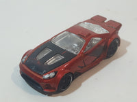 2010 Hot Wheels HW Premiere Scorcher Metalflake Dark Red Orange Die Cast Toy Car Vehicle