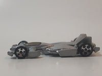 2001 Hot Wheels First Editions Jet Threat 3.0 Grey Die Cast Toy Race Car Vehicle
