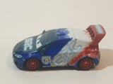 Mattel Disney Pixar Cars Raoul Caroule GRC France Worn Style Blue White Red Die Cast Toy Car Vehicle V2809