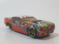 2008 MGA Marvel Authentics The Incredible Hulk and Wolverine Orange Die Cast Toy Car Vehicle