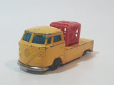 Vintage Husky VW Pick Up Truck Yellow Die Cast Toy Car Vehicle