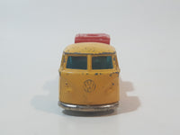 Vintage Husky VW Pick Up Truck Yellow Die Cast Toy Car Vehicle