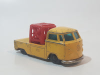 Vintage Husky VW Pick Up Truck Yellow Die Cast Toy Car Vehicle