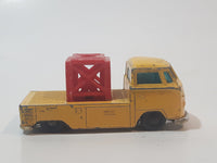 Vintage Husky VW Pick Up Truck Yellow Die Cast Toy Car Vehicle