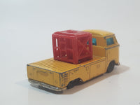 Vintage Husky VW Pick Up Truck Yellow Die Cast Toy Car Vehicle