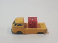Vintage Husky VW Pick Up Truck Yellow Die Cast Toy Car Vehicle