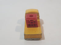 Vintage Husky VW Pick Up Truck Yellow Die Cast Toy Car Vehicle