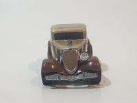 2008 Hot Wheels Since '68: Hot Rods 3-Window '34 Gold and Brown Die Cast Toy Car Hot Rod Vehicle