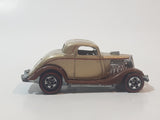 2008 Hot Wheels Since '68: Hot Rods 3-Window '34 Gold and Brown Die Cast Toy Car Hot Rod Vehicle