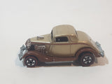 2008 Hot Wheels Since '68: Hot Rods 3-Window '34 Gold and Brown Die Cast Toy Car Hot Rod Vehicle