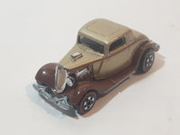 2008 Hot Wheels Since '68: Hot Rods 3-Window '34 Gold and Brown Die Cast Toy Car Hot Rod Vehicle