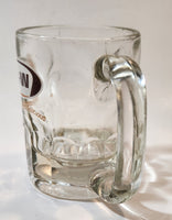 Vintage A & W "the difference is delicious" Clear Glass 4 1/4" Tall Heavy Glass Root Beer Mug