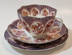 Antique 1893 Shelley Style Fine China Tea Cup Saucer and Side Plate Set