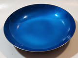 Vintage Reed & Barton No. 195 Blue Enamel Silver Plated 9" Diameter Bowl Plate