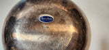 Vintage Reed & Barton No. 195 Blue Enamel Silver Plated 9" Diameter Bowl Plate
