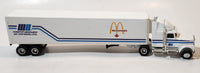 Rare ERTL Martin Brower Du Canada Ltee McDonald's Semi Truck and Trailer White Die Cast Toy Car Vehicle