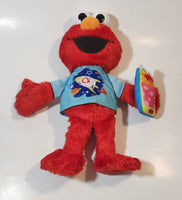 2010 Hasbro Talking and Singing Elmo with Blue Spaceship Shirt 12" Tall Toy Stuffed Plush Character