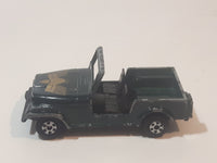 Vintage 1980s Yatming No. 814 Jeep CJ7 Dark Green Die Cast Toy Car Vehicle