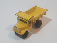 Vintage 1959 Lesney No. 6(B) Euclid Dump Truck Yellow Die Cast Toy Car Vehicle