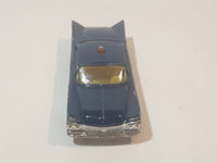 Vintage Husky Buick Electra Police Cruiser Blue Die Cast Toy Car Vehicle
