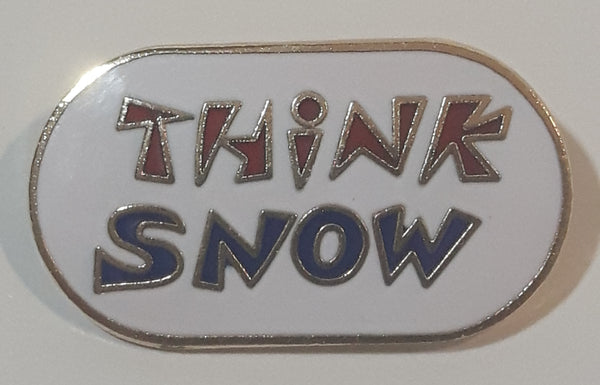 Think Snow Enamel Metal Lapel Pin