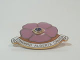 Lion's Club Standard Alberta Canada Pink Wild Rose Flower Enamel Metal Lapel Pin