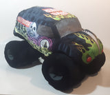 2020 Feld Entertainment Monster Jam Grave Digger Monster Truck Shaped Black Stuffed Plush Pillow