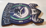Wincraft Vancouver Canucks NHL Hockey Team 10 3/4" x 12 3/4" Wood Plaque Wall Clock