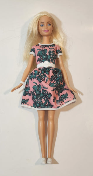 2013, 2015 Mattel Barbie Blonde Hair 12" Tall Toy Doll Figure