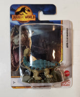 2022 Mattel Micro Collection Jurassic World Dominion Ankylosaurus 1 3/4" Tall Toy Figure New in Package