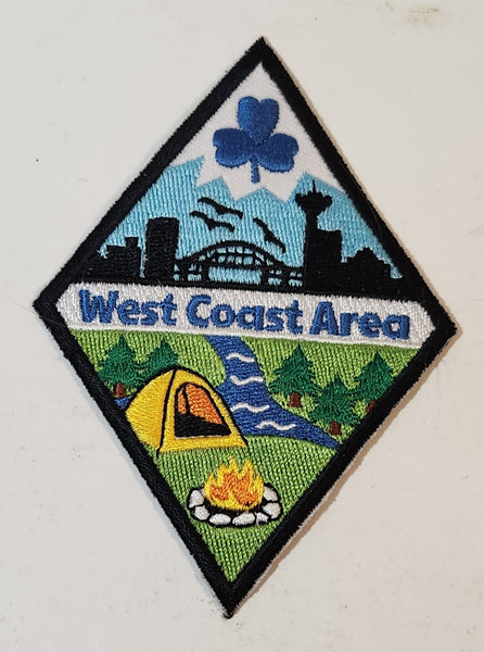 Girl Guides West Coast Area Embroidered Fabric Patch Badge