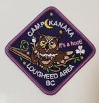 Girl Guides Camp Kanaka It's a hoot! Lougheed Area BC Embroidered Fabric Patch Badge