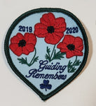 Girl Guides 2019 2020 Guiding Remembers Embroidered Fabric Patch Badge