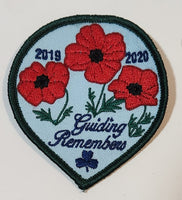 Girl Guides 2019 2020 Guiding Remembers Embroidered Fabric Patch Badge