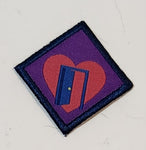 Girl Guides Open Door Heart Embroidered Fabric Patch Badge
