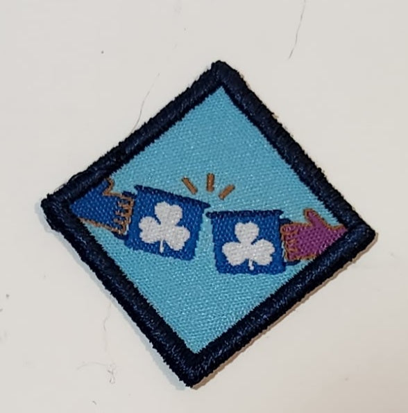 Girl Guides Cheers Mugs Embroidered Fabric Patch Badge