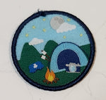 Boy Scouts Camping Themed Embroidered Fabric Patch Badge
