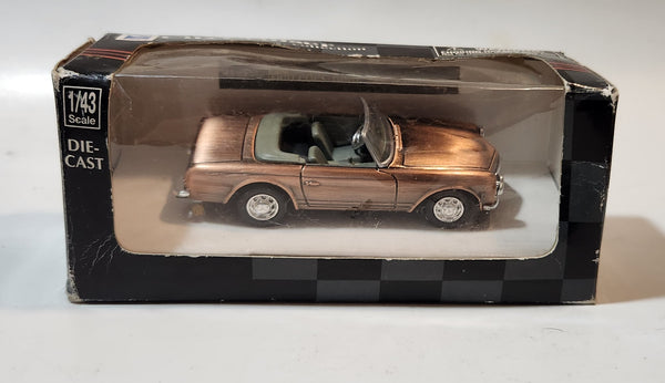 2001 New Ray Toys City Cruiser Collection 1968 Mercedes-Benz 280SL Copper Toned 1/43 Scale Die Cast Toy Car Vehicle New in Box