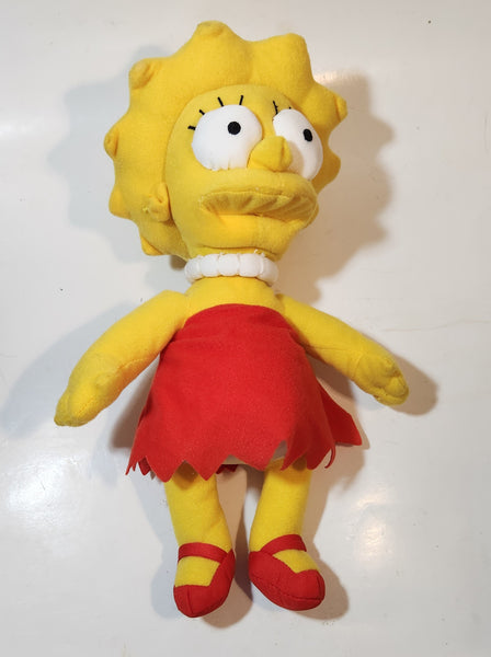 2018 Twentieth Century Fox Universal Studios Fox The Simpsons Lisa Simpson 13 1/2" Tall Stuffed Plush Toy Character