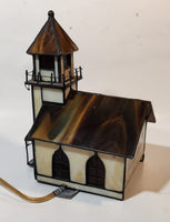 Church Chapel Building Shaped Stained Glass Lamp