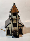 Church Chapel Building Shaped Stained Glass Lamp