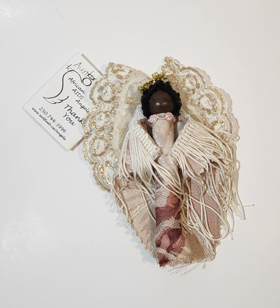 African AIDS Angel Cleopatra Black Queen Hanging Christmas Tree Ornament