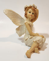 Angel Sitting 4 1/2" Tall Resin Figurine