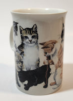 Dunoon Stoneware Cats' 4 1/4" Tall Coffee Mug Cup