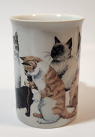 Dunoon Stoneware Cats' 4 1/4" Tall Coffee Mug Cup