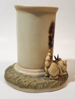 2010 The Bradford Exchange Live, Love, Purr Collection Purr Often 5 1/4" Tall Resin Tealight Candle Holder One Chip