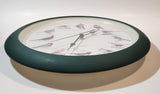 1997 MFA Green 13 1/4" Wall Clock with Hourly Bird Sounds