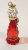 Red Angel Crystal Look Plastic Hanging Christmas Tree Ornament